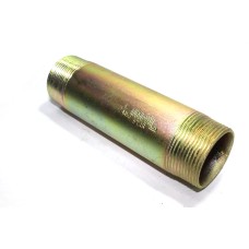 MS Barrel Pipe Nipple Round Heavy Duty Perfect Thread Seamless (LENGTH:100mm 4" Long) IBR Approved Type